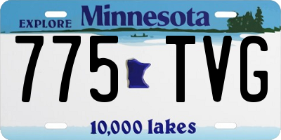 MN license plate 775TVG