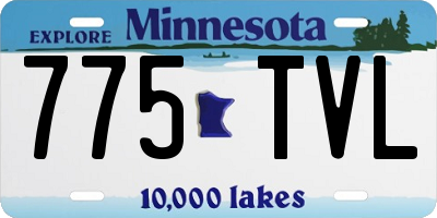 MN license plate 775TVL