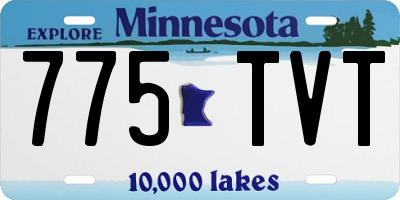 MN license plate 775TVT