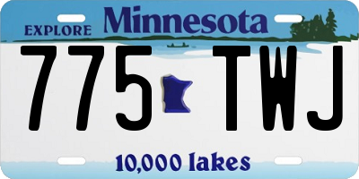 MN license plate 775TWJ
