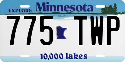 MN license plate 775TWP