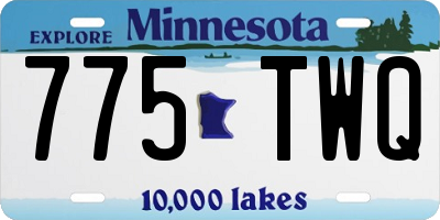 MN license plate 775TWQ