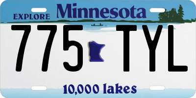 MN license plate 775TYL