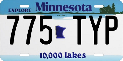 MN license plate 775TYP