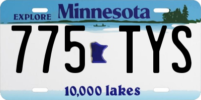 MN license plate 775TYS