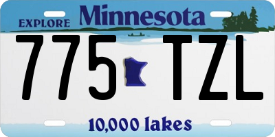 MN license plate 775TZL