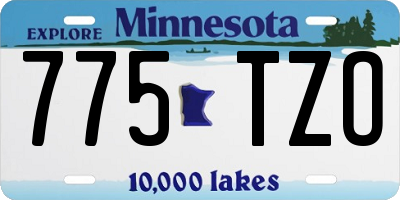 MN license plate 775TZO