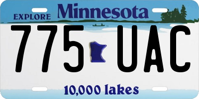 MN license plate 775UAC