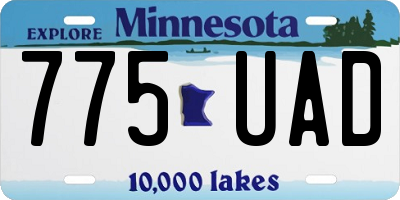 MN license plate 775UAD
