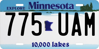 MN license plate 775UAM