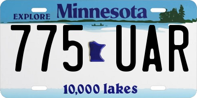 MN license plate 775UAR