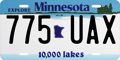 MN license plate 775UAX