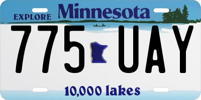 MN license plate 775UAY