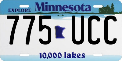 MN license plate 775UCC