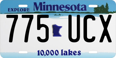 MN license plate 775UCX