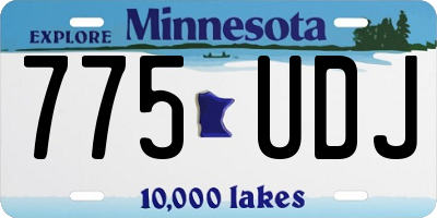 MN license plate 775UDJ