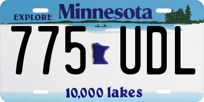 MN license plate 775UDL
