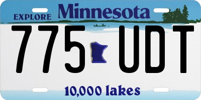 MN license plate 775UDT