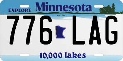 MN license plate 776LAG