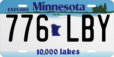 MN license plate 776LBY