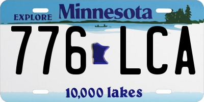 MN license plate 776LCA