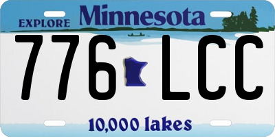 MN license plate 776LCC