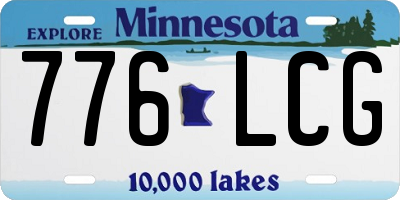 MN license plate 776LCG