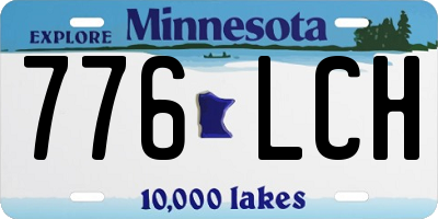 MN license plate 776LCH