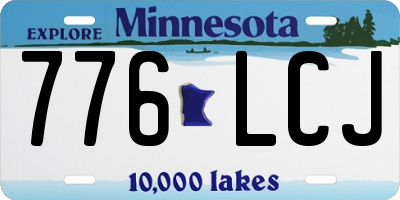 MN license plate 776LCJ