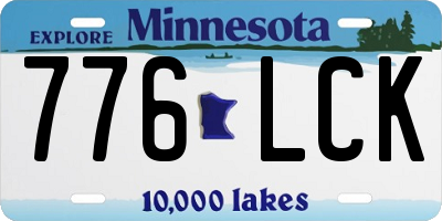 MN license plate 776LCK