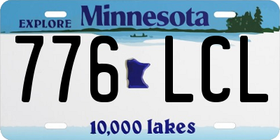 MN license plate 776LCL