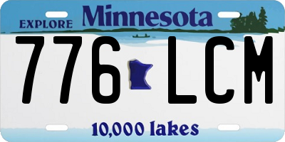 MN license plate 776LCM
