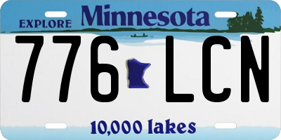 MN license plate 776LCN