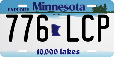 MN license plate 776LCP