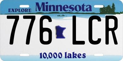 MN license plate 776LCR