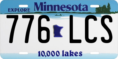 MN license plate 776LCS