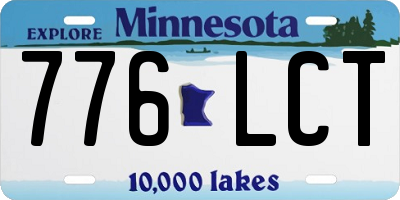 MN license plate 776LCT