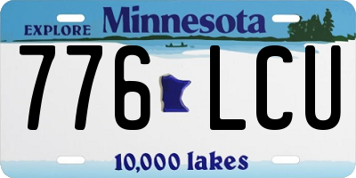 MN license plate 776LCU
