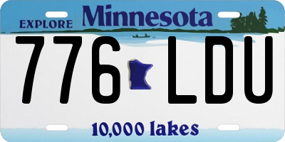 MN license plate 776LDU