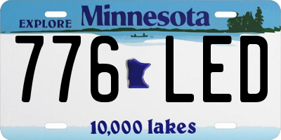 MN license plate 776LED