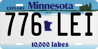 MN license plate 776LEI