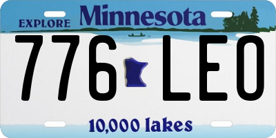 MN license plate 776LEO
