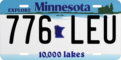 MN license plate 776LEU