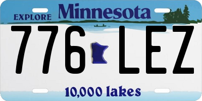 MN license plate 776LEZ