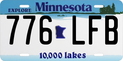 MN license plate 776LFB