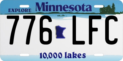 MN license plate 776LFC