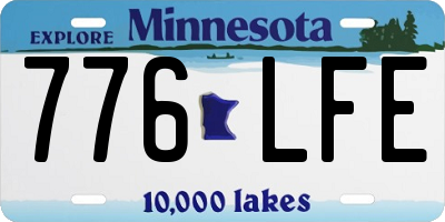 MN license plate 776LFE