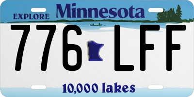 MN license plate 776LFF