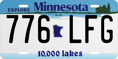 MN license plate 776LFG