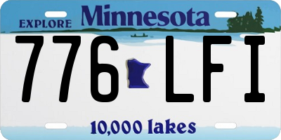 MN license plate 776LFI
